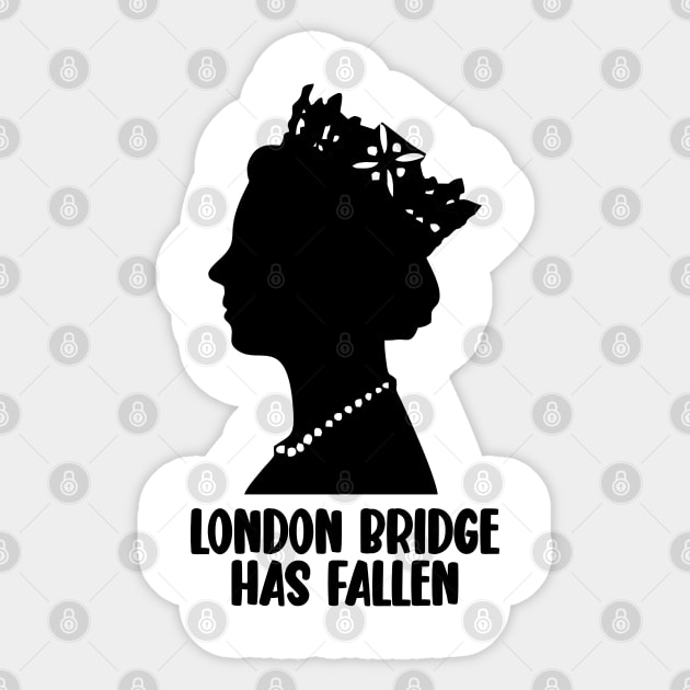 london bridge has fallen Sticker by Vortex.Merch